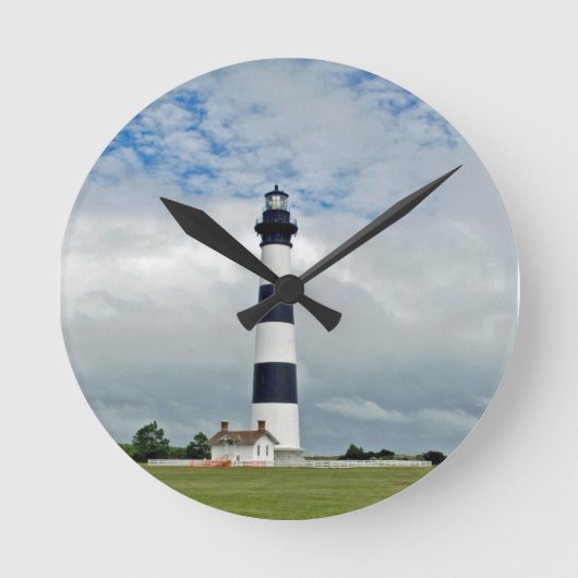 OBX Leuchtturm Runde Wanduhr (Vorderseite)