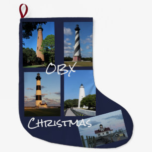 OBX Leuchtturm-Weihnachten Großer Weihnachtsstrumpf