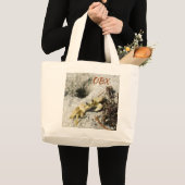 OBX North Carolina Ghost Crab Fotografische Küste Jumbo Stoffbeutel (Vorderseite (Produkt))