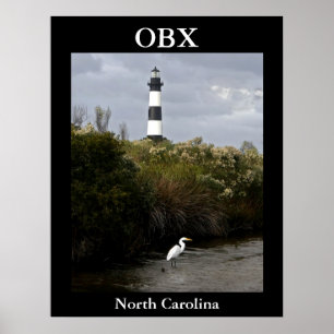 OBX, North Carolina Lighthouse Poster