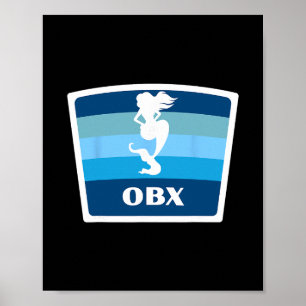 Obx North Carolina Nc Meerjungfrau Outer Nks Urlau Poster