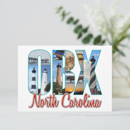 OBX-Orte Dankeskarte (Stehend Vorderseite)
