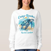 OBX Outer Banks Coastal Vibes Sweatshirt (Vorderseite)