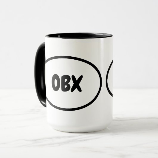 OBX Oval Tasse (Vorderseite Links)