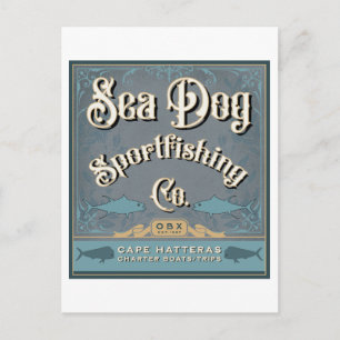 OBX Sea Dog Sportfish Postkarte
