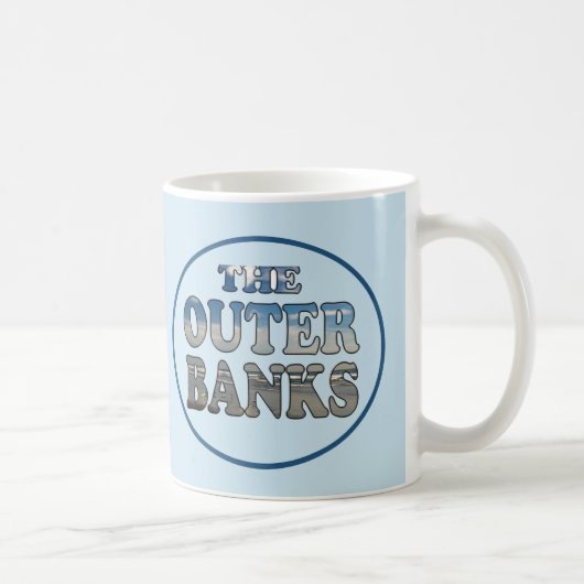 OBX-Strandtext Kaffeetasse (Rechts)