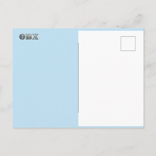 OBX-Strandtext Postkarte (Rückseite)