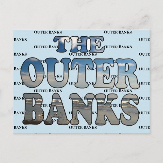 OBX-Strandtext Postkarte (Vorderseite)