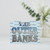 OBX-Strandtext Postkarte (Stehend Vorderseite)