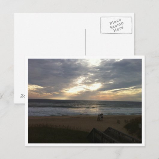 OBX Sunrise Postkarte (Vorne/Hinten)