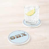 OBX Sunrise Text Getränkeuntersetzer (Seite)