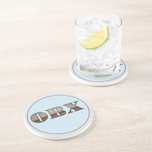 OBX Sunrise Text Getränkeuntersetzer (Seite)