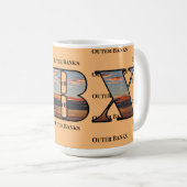 OBX Sunrise Text Kaffeetasse (VorderseiteRechts)