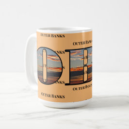 OBX Sunrise Text Kaffeetasse