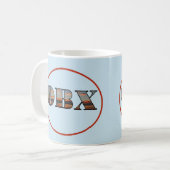 OBX Sunrise Text Kaffeetasse (Vorderseite Links)