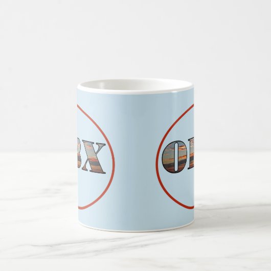 OBX Sunrise Text Kaffeetasse (Mittel)