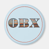 OBX Sunrise Text Magnet (Vorne)