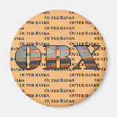 OBX Sunrise Text Magnet (Vorne)