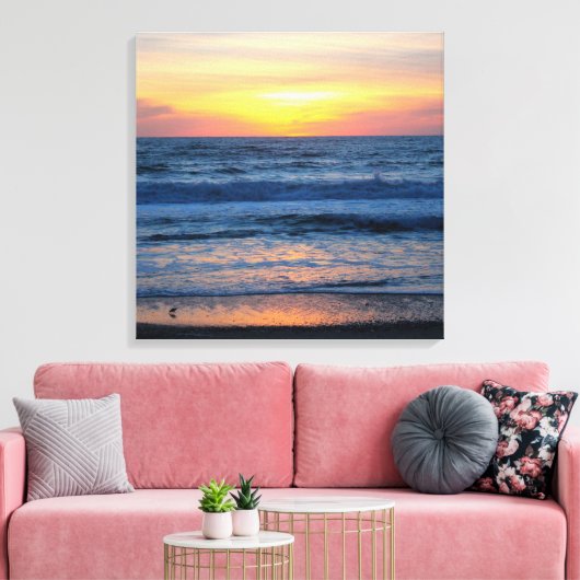OBX Sunset-Leinwand Leinwanddruck (Insitu (Wohnzimmer))
