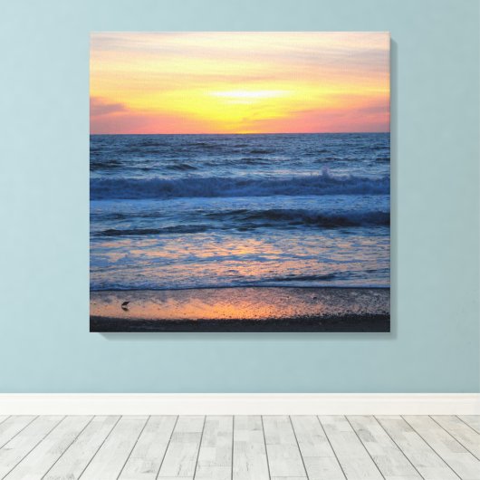 OBX Sunset-Leinwand Leinwanddruck (Insitu (Holzboden))