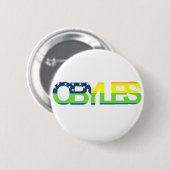 OBYLES Regenbogen-Flagge Button (Vorne & Hinten)
