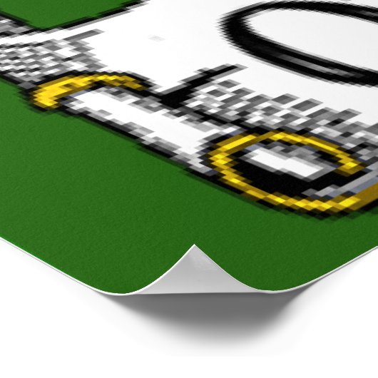 O'Byrne Coat of Arms Irish Flag Print Poster (Ecke)