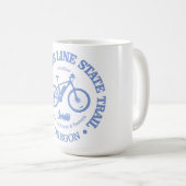 OC&E Woods Line Staat Trail (Radfahren) Kaffeetasse (VorderseiteRechts)
