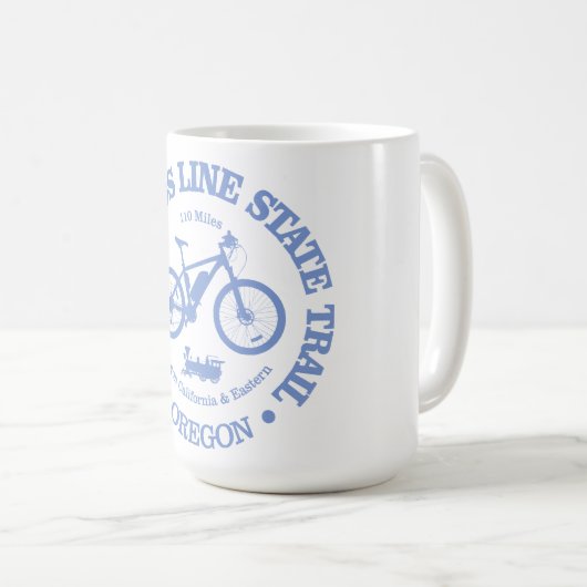OC&E Woods Line Staat Trail (Radfahren) Kaffeetasse (VorderseiteRechts)