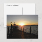 OC-Gazebo-Sonnenuntergang Postkarte (Vorne/Hinten)