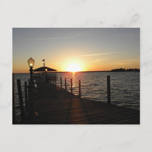OC-Gazebo-Sonnenuntergang Postkarte (Vorderseite)