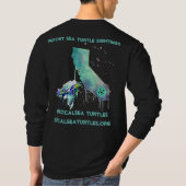 OC OIL SPILL 2021 Unisex Long Sleeve in Aqua Slick T-Shirt (Rückseite)