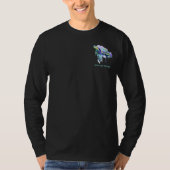 OC OIL SPILL 2021 Unisex Long Sleeve in Aqua Slick T-Shirt (Vorderseite)