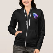 OC OIL SPILL 2021 Unisex Zip Hoodie in Pink Slick (Vorderseite)