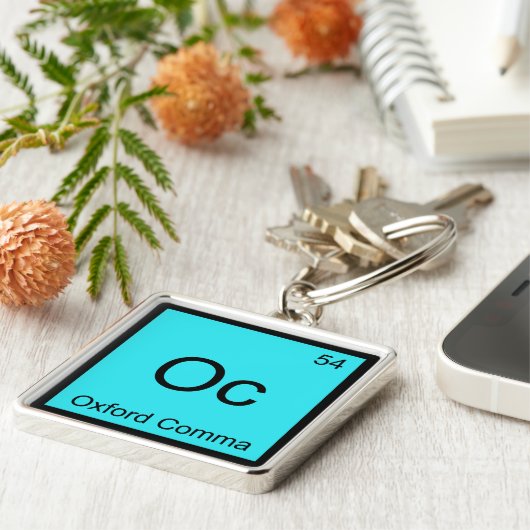 Oc - Oxford Commfords Chemistry Element Symbol Gra Schlüsselanhänger (Seite)