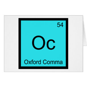 Oc - Oxford Komma Grammatik Chemie Symbol