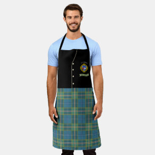 O'Cahan Irischer Schurz & Tartan Personalisierter Schürze