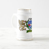 O'Cahan Irish Shield Beer Stein Bierglas (Vorderseite Links)