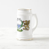O'Cahill/Cahill Irish Shield Beer Stein Bierglas (VorderseiteRechts)