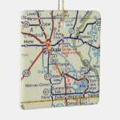 Ocala FL Vintage Karte Keramikornament (Rechts)