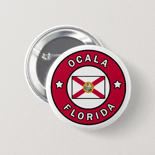 Ocala Florida Button (Vorne & Hinten)