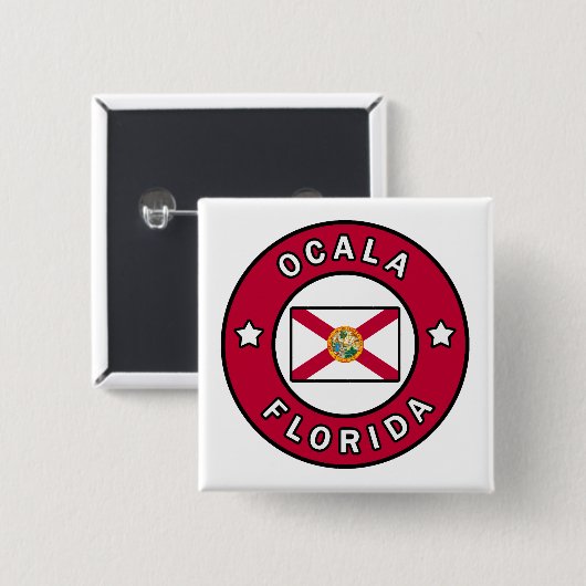 Ocala Florida Button (Vorne & Hinten)
