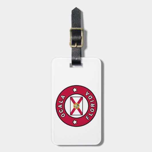 Ocala Florida Gepäckanhänger (Vorderseite vertikal)