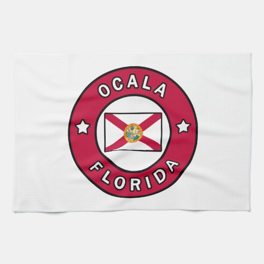 Ocala Florida Geschirrtuch (Horizontal)