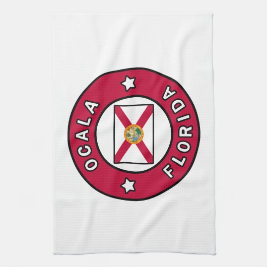Ocala Florida Geschirrtuch (Vertikal)