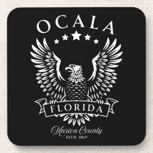 Ocala Marion Landkreis Florida Vintag Eagle Getränkeuntersetzer