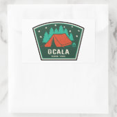 Ocala National Forest Camping Rechteckiger Aufkleber (Tasche)