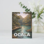 Ocala National Forest Florida Reise Postkarte (Stehend Vorderseite)