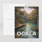 Ocala National Forest Florida Reise Postkarte (Vorne/Hinten)