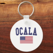 Ocala US-Flagge Schlüsselanhänger (Vorderseite)