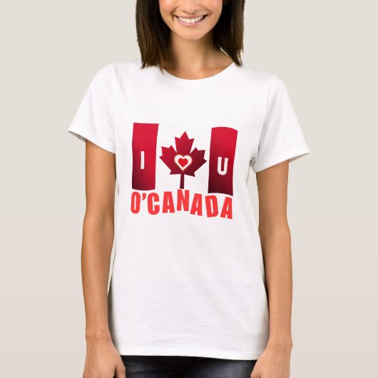 O'Canada I Liebe You T-Shirt (Vorderseite)